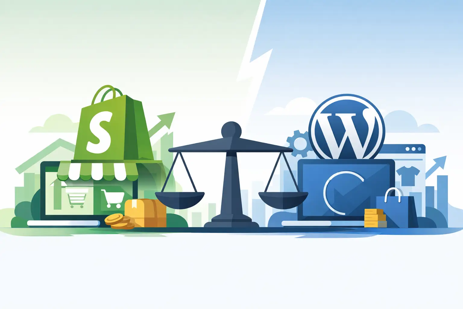 Shopify vs WordPress Ecommerce for Growth